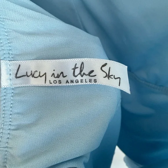 Lucy in the Sky - Light Blue Ruffled Dress - Picture 3 of 4